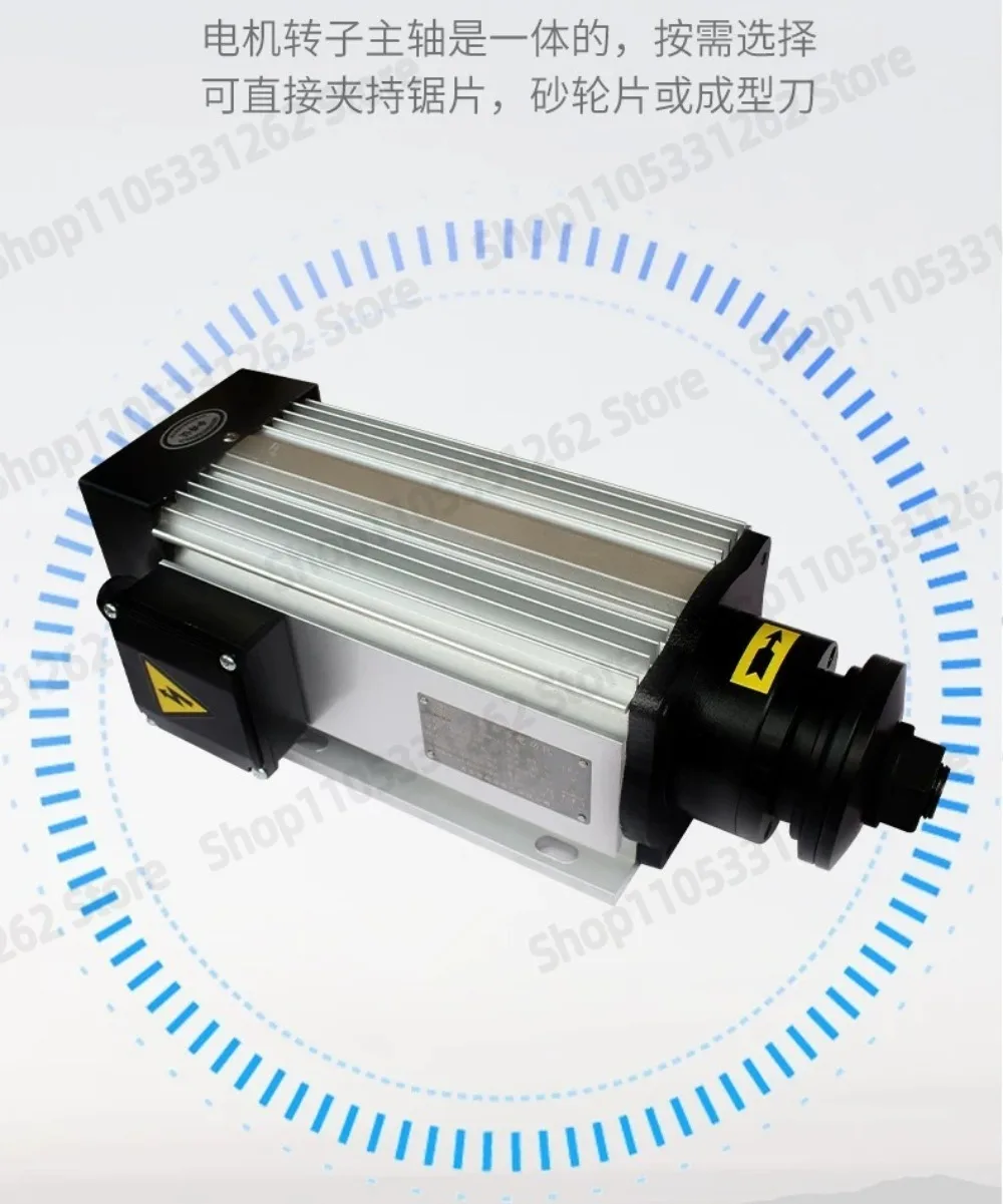 YM80 Saw Blade Spindle Motor Pure Copper Low Speed Cutter Wood Aluminum Copper High Precision No Inverter