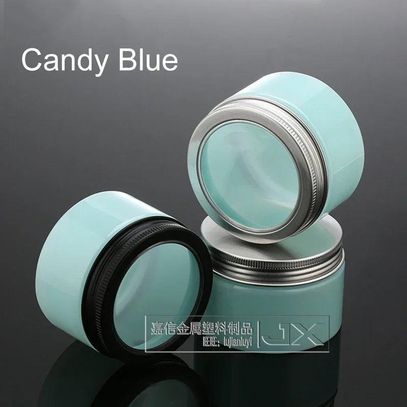 Barattolo vuoto da 120 g di latta di plastica da 120 ml Bottiglia di lozione per crema cosmetica Pillola di caramelle Chicchi di caffè Noci Contenitore riutilizzabile