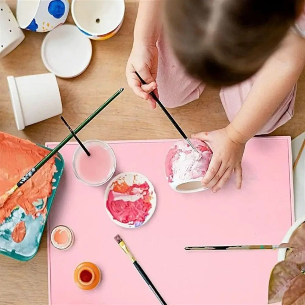 

Hexagon Silicone Painting Mat Art Scrubbable Art Silicone Craft Mat Washable Creative Graffiti Painting Mat Craft Art