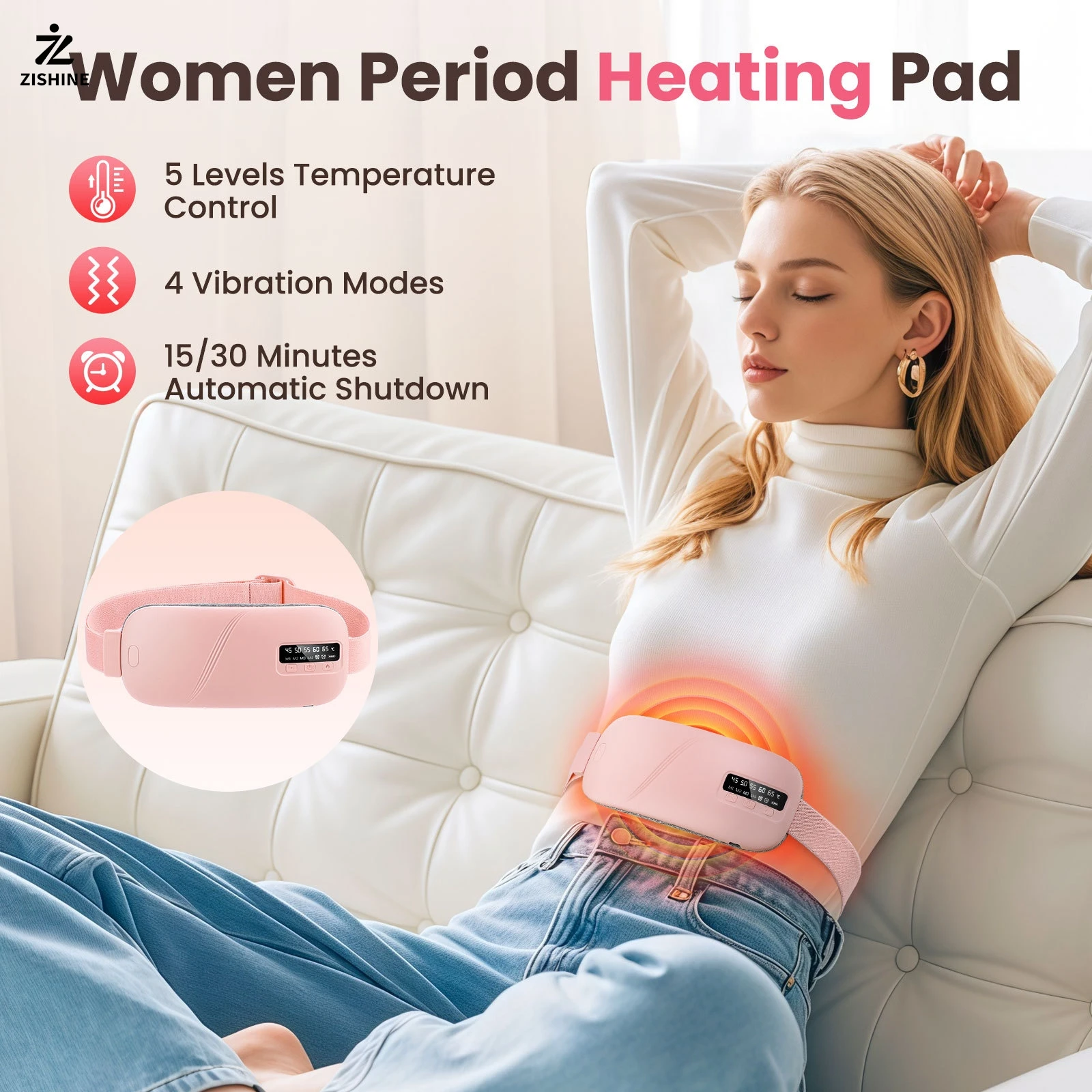 

Электрическая подушечка для брюшного пресса с подогревом, теплая подушечка для рук, талии и матки, перезаряжаемая подушечка для согрева живота, для влюбленных в подарок