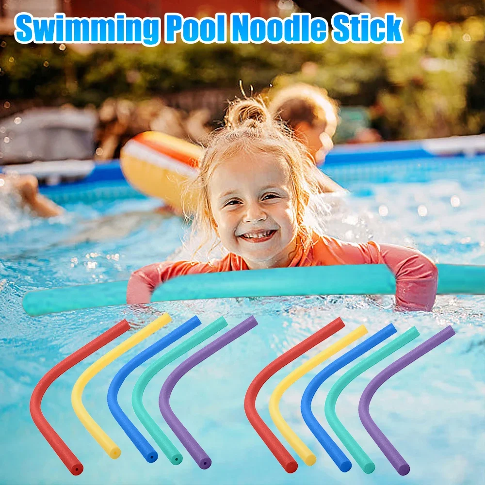 Swimming Pool Noodle Stick Kids Buoyancy Stick Swimming Aid Foam Stick Colorful Float Aid Solid Foam Kids Adult Pool Accessorie