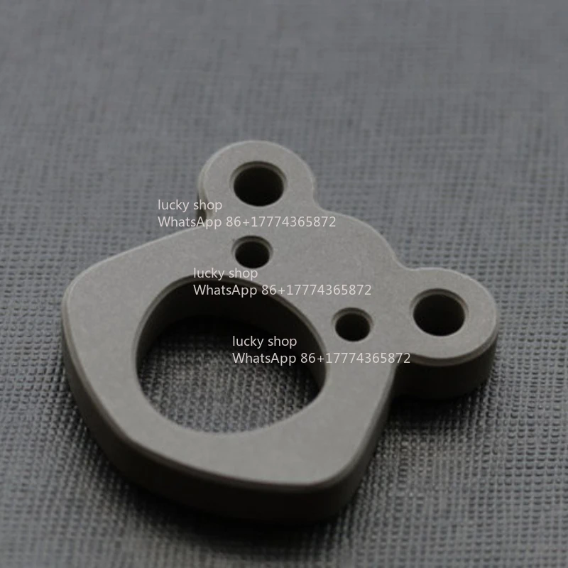 Titanium Bear Head Keychain Necklace Pendant
