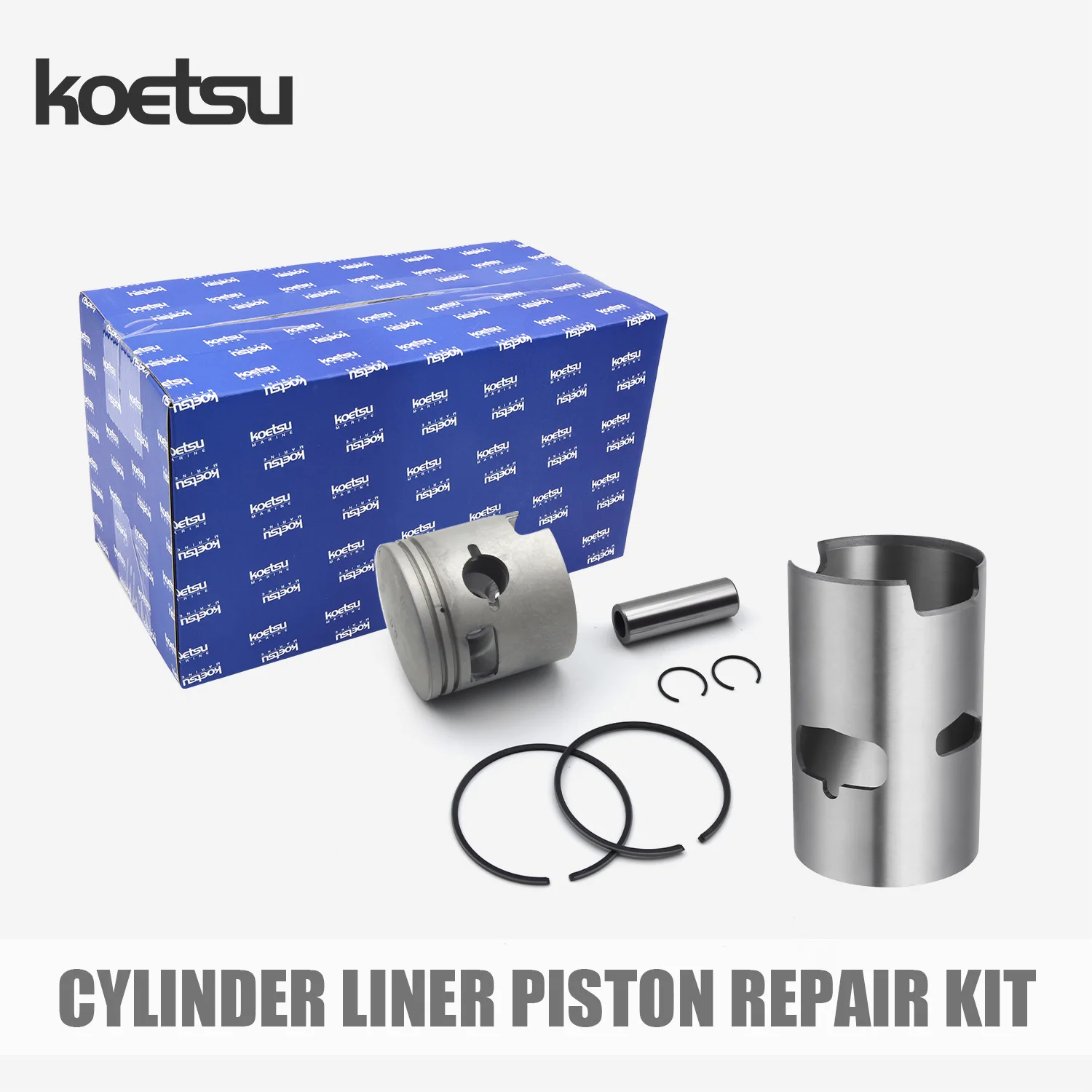 KOETSU Cylinder Liner Piston Repair Kit Fits Yamaha Outboard Motor 2 Stroke Boat Engine Overhaul Parts