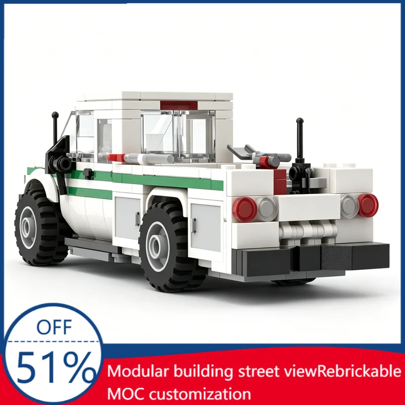 NEW 330Pcs MOC Utility Crew Truck Model Building Blocks Assembly Toy Engineering Vehicle Educational Birthday Gift For Kids Boys