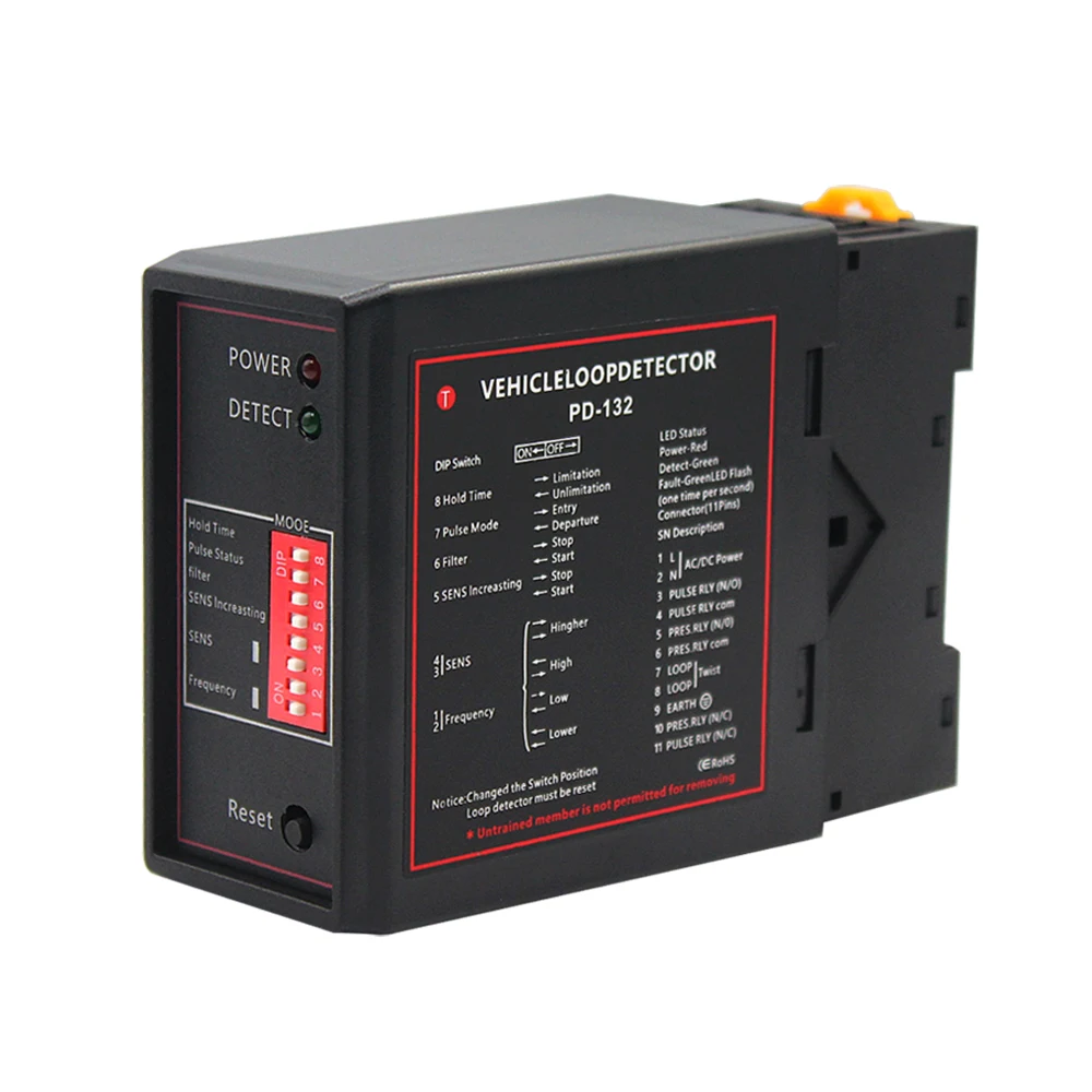 PD-132 Automatic Gate Opener Barrier Gate Traffic Inductive Single Channel Loop Vehicle Detector Compatible with NorthTech
