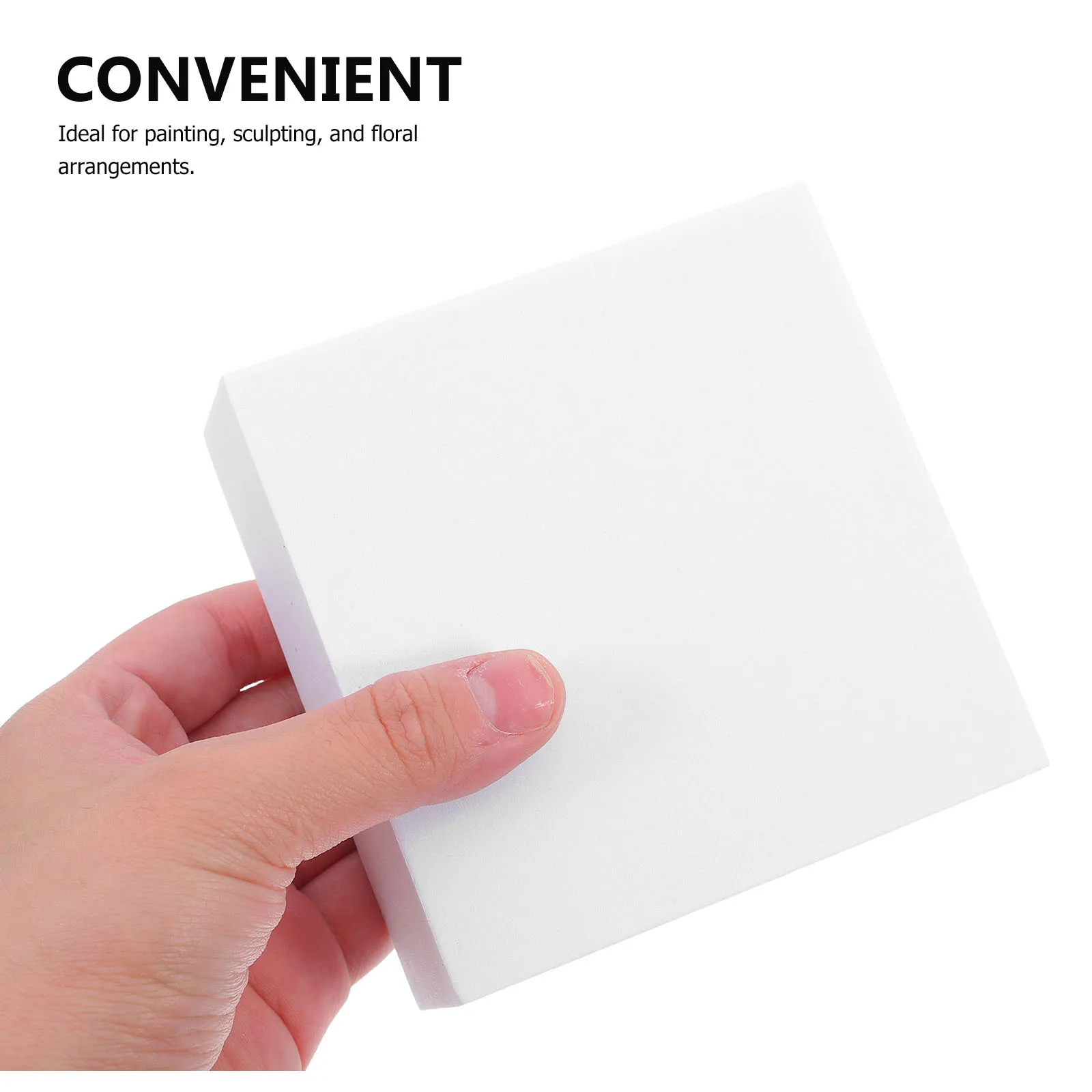 

2Pcs Polystyrene Foam Blocks White Square 10x10x4 Cm Crafting Blocks for Floral Art DIY Sculpting Projects Craft Foam Cubes