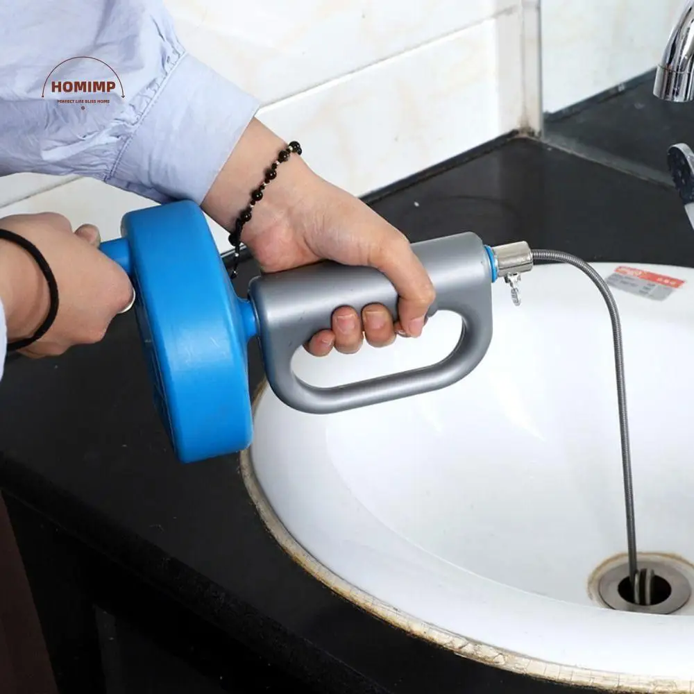 

Handheld Sewer Pipe Plunger Dredge 3/4/5/7 Meters Professional Drain Unblocker Sturdy Extendable Clogged Remover Hair