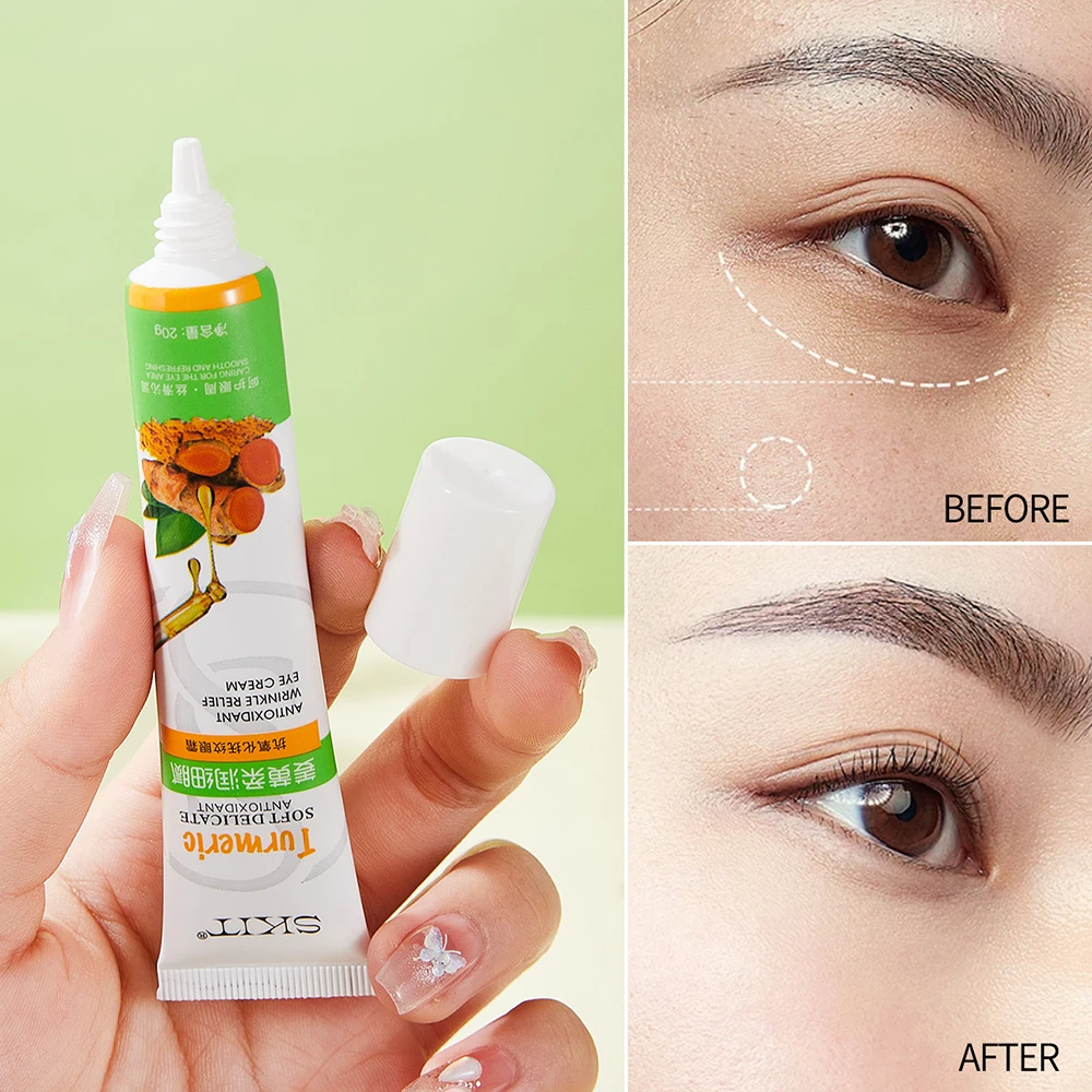 

Крем для глаз с куркумой, укрепляющая зона глаз, против отечности, старение, уход за глазами, удаление морщин, темных кругов, увлажняющая косметика для ухода за кожей