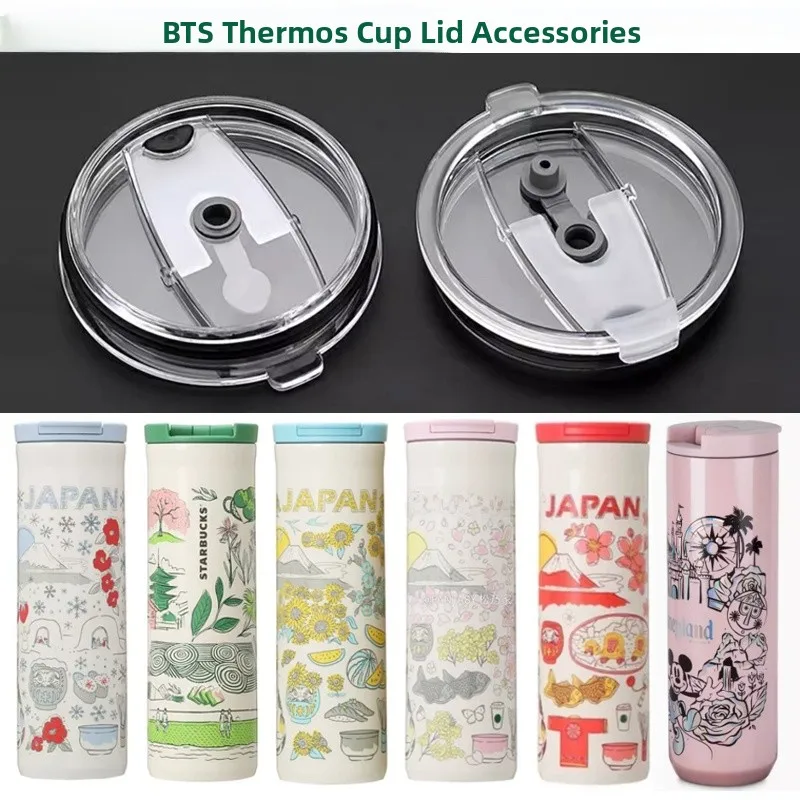 Tokyo Hokkaido Osaka Fukuoka Okinawa  Thermal Cup Lid Accessories Mark Insulated Mug Cover Parts Plastic Material