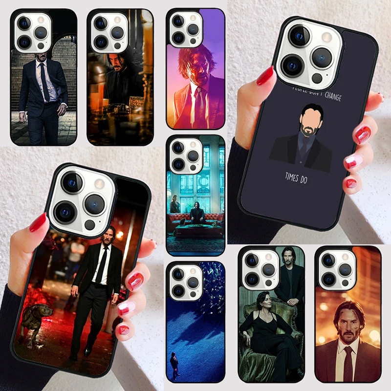 Keanu reeves Saint John Wick cover For iPhone 15 16 13 12 11 14 Pro Max Mini Max SE 2020 7 8 6S Plus Phone Case