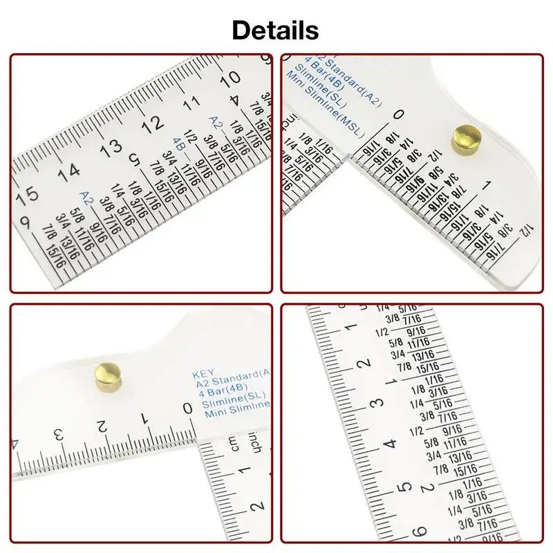 T Square Ruler Acrylic Clear Ruler For Drawing 6 Inches T Ruler T Ruler For Crafting Drafting Layout Work Art Framing & Drafting