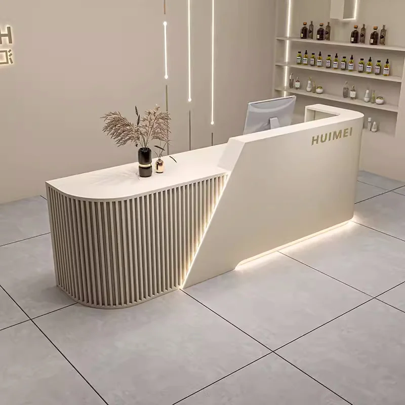 

Модный салон красоты, стойка регистрации, элитная стойка регистрации с логотипом для розничной торговли