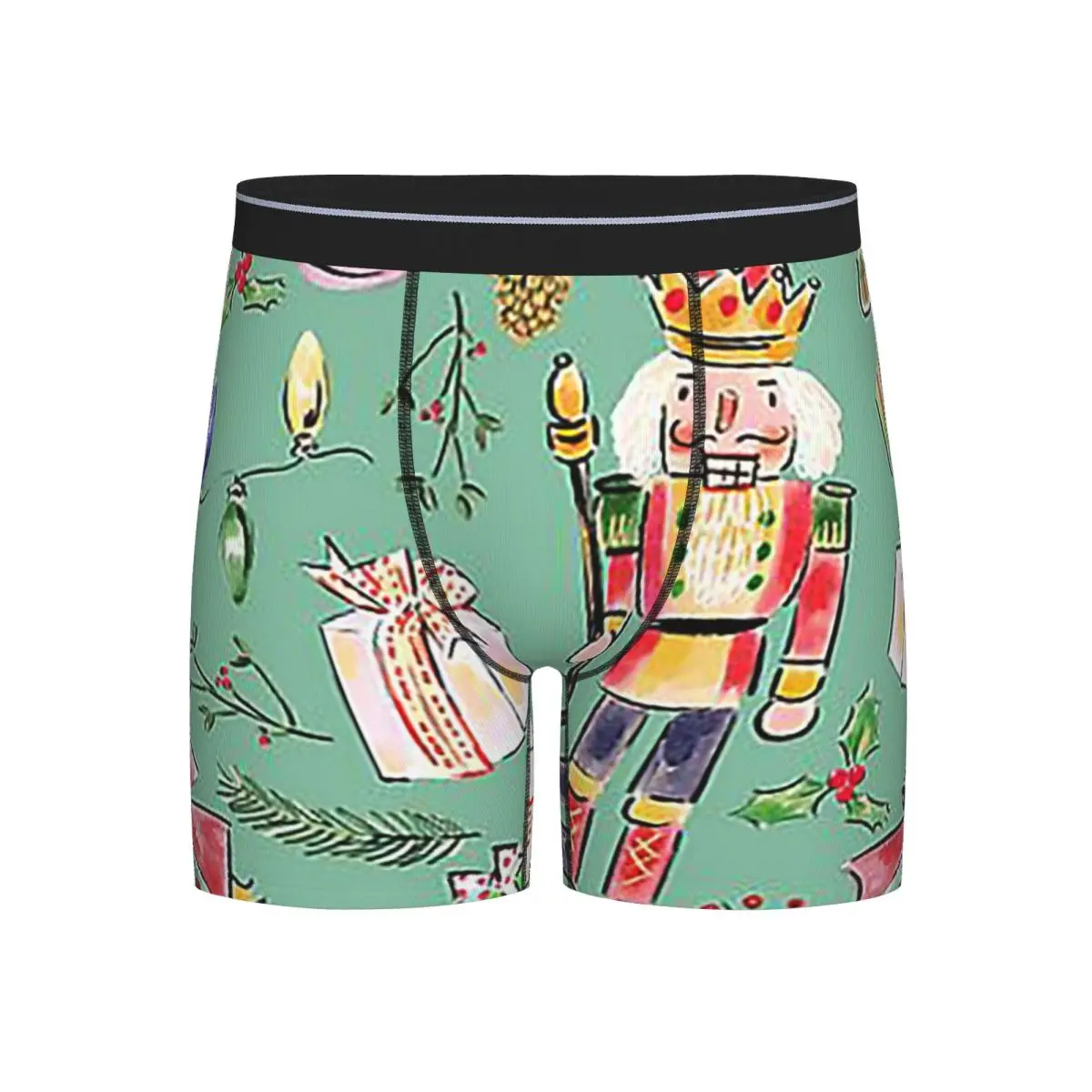 

Long Boxer Underpants Shorts Christmas Nutcrackers Stars Ballerina Violin Panties Male Underwear for Homme Man Boyfriend Gift