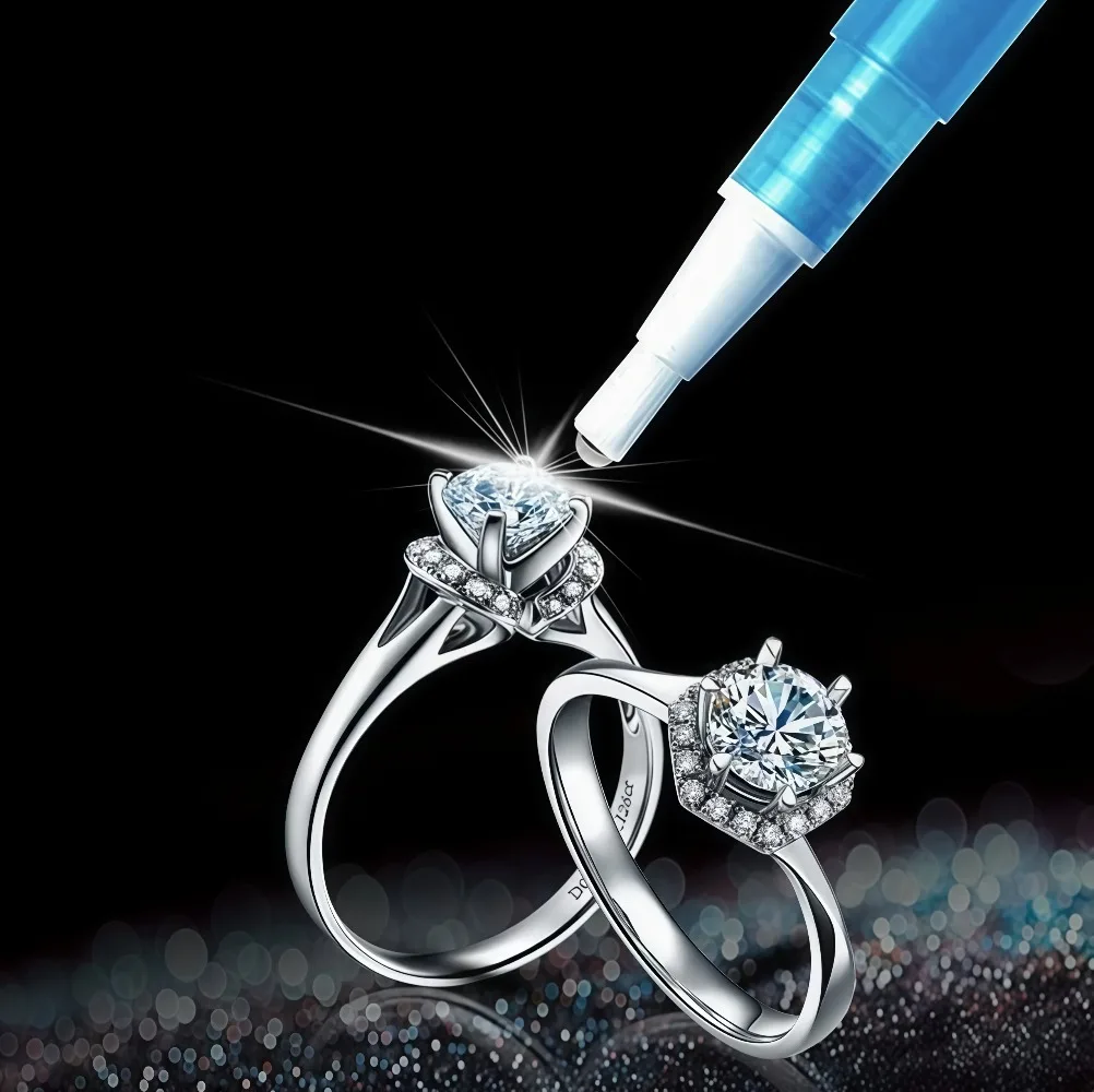 

Jewelry Polishing Pen - Safe Cleaner for Gold/Silver/Diamond/CZ Rings & Gemstone Care