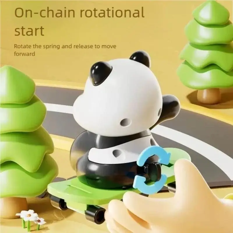 Mooi Panda Sports Ornament, Skateboarding Jump Rope Creatief ornament, vakantiegeschenk voor kinderen en volwassenen F19F