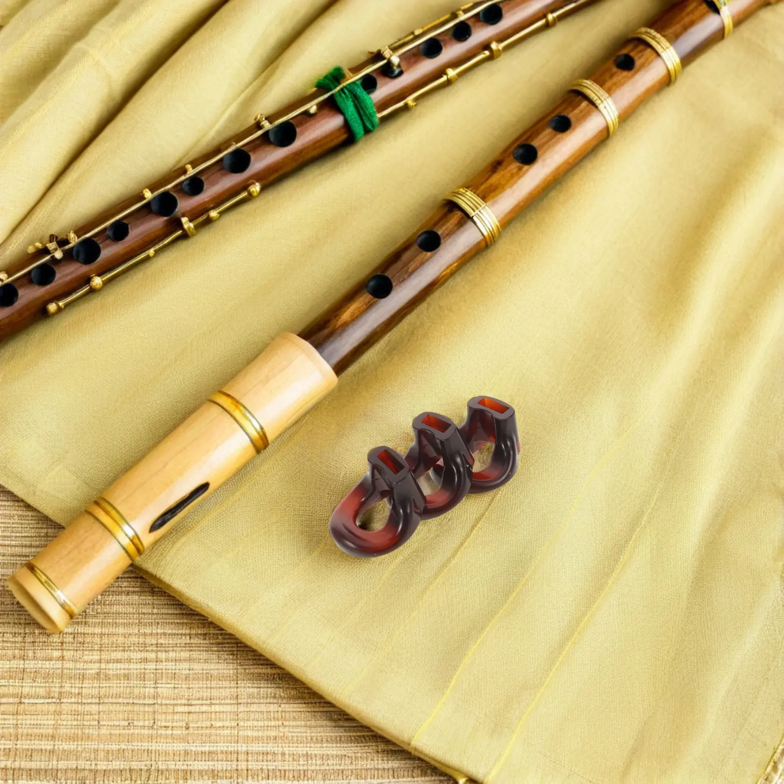 3Pcs Flute Mouthpiece Trainer Embouchure Aid Airflow Guide Practice Tool for Bamboo Flute Dizi Beginner Warm Up Tone Breath