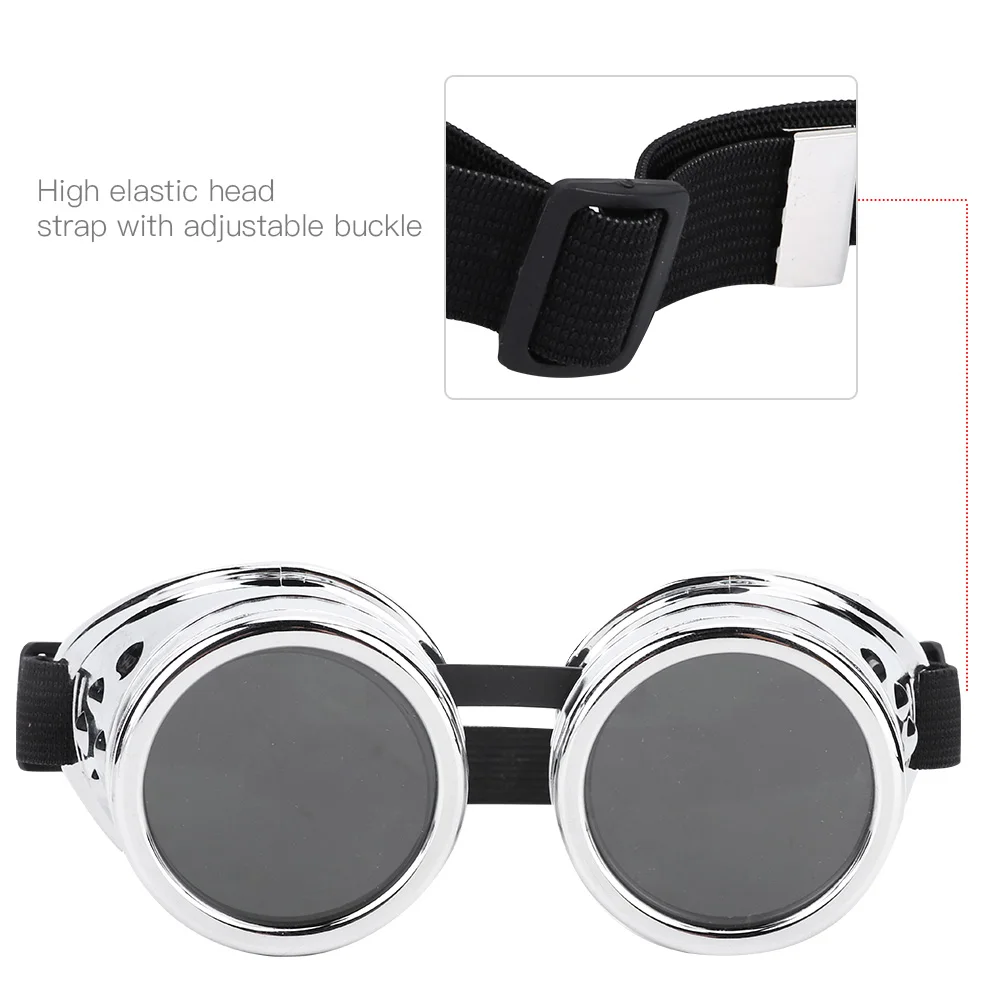 Vintage Steampunk Glasses ABS Vintage  Steampunk Goggles Double Layer Sunglasses for Party Prop Decor - view 5