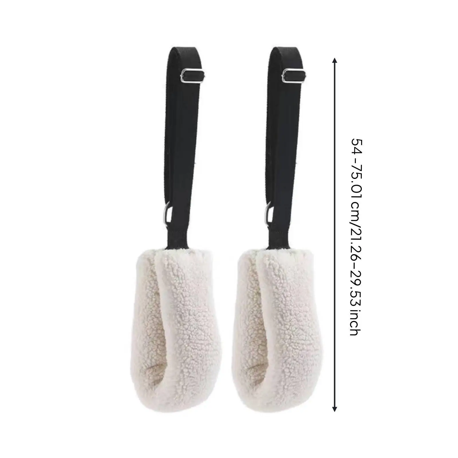 Pilates Exercise Straps Set Cotton Velvet Stretch Strap Loops Flexible Fitness Accessories for Pilates Reformer Sessions