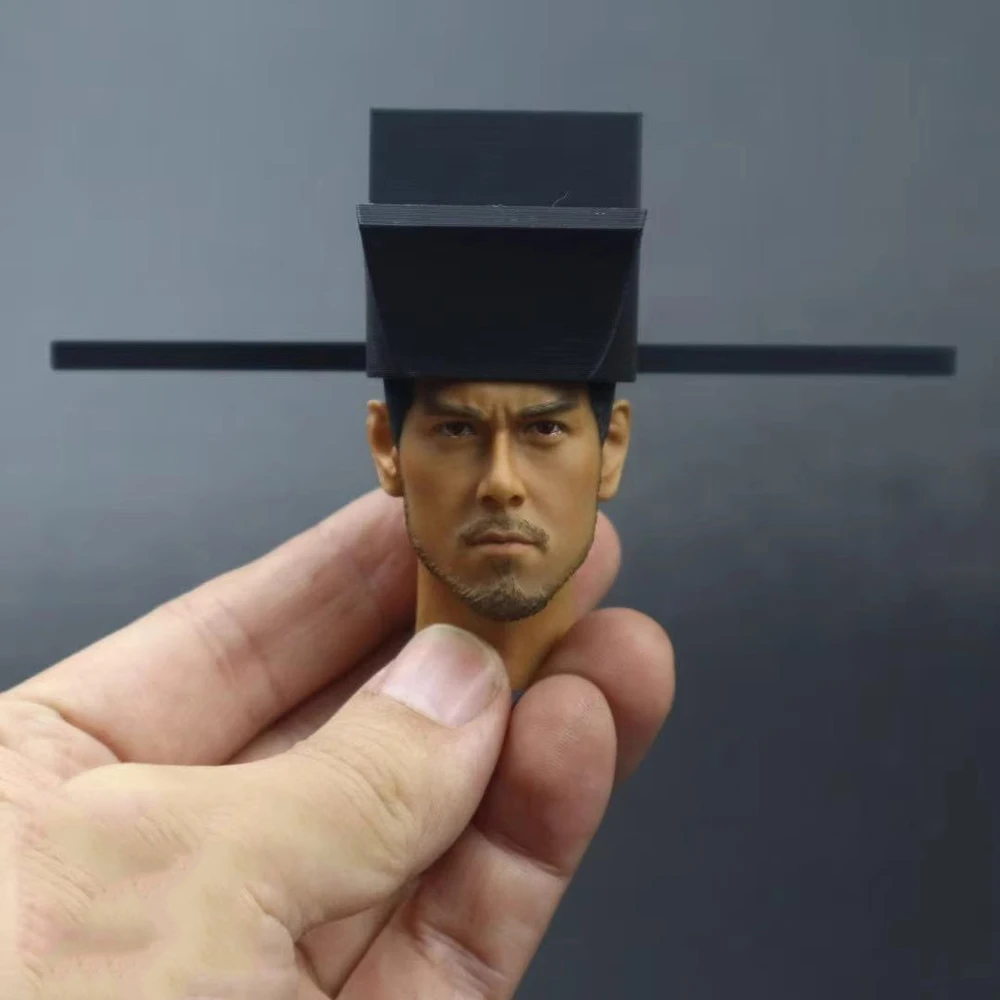 

1/6th Old Orient Asia Dynasty Ming Warrior Soldier Head Caps Symbol Status Mini Toys Model Accessories For 12" Doll Figure DIY