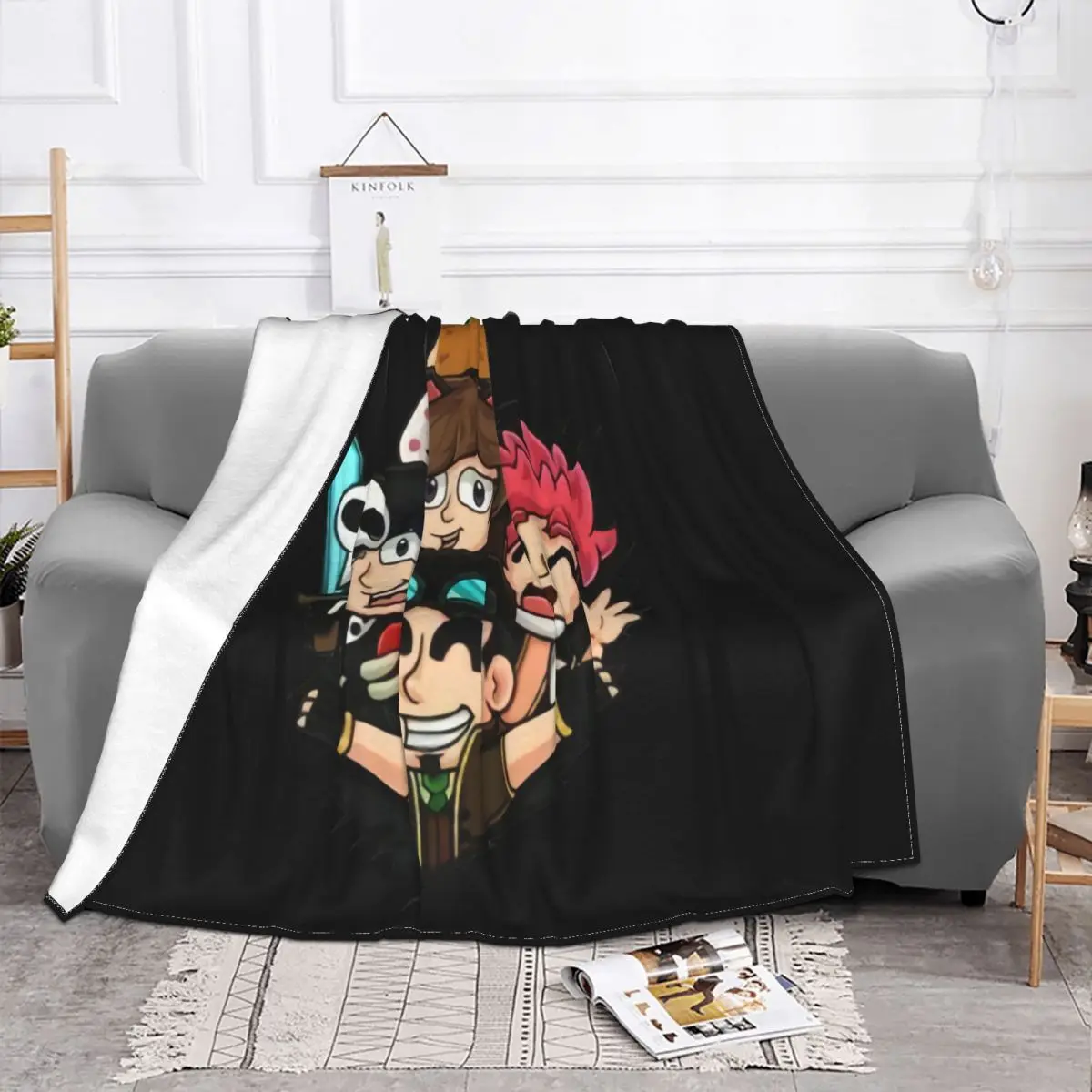 Maglia Lyon V 3 Team Wgf When Gamers Fail Maglietta Youtuber Printing Slim Fit Autumn Customiz Girl Throw Blanket