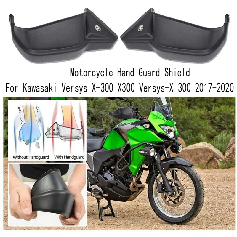 Hand Guard Protector Motorcycle Handguard Shield For Kawasaki Versys X-300 X300 Versys-X 300 2017-2020