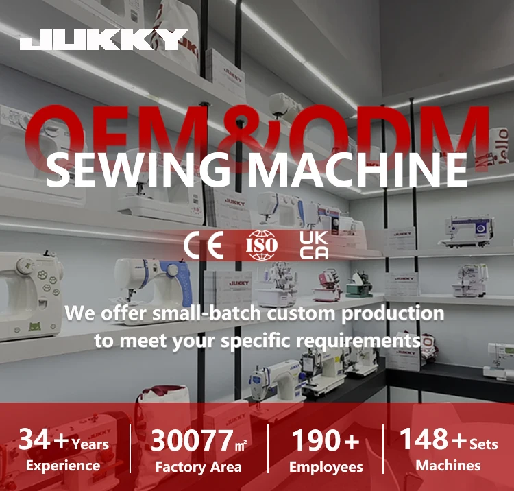 Jukky 747 Best 4-thread Overlock Sewing Machine Industrial Sewing Machine Apparel New Apparel Machinery Mesin Jahit