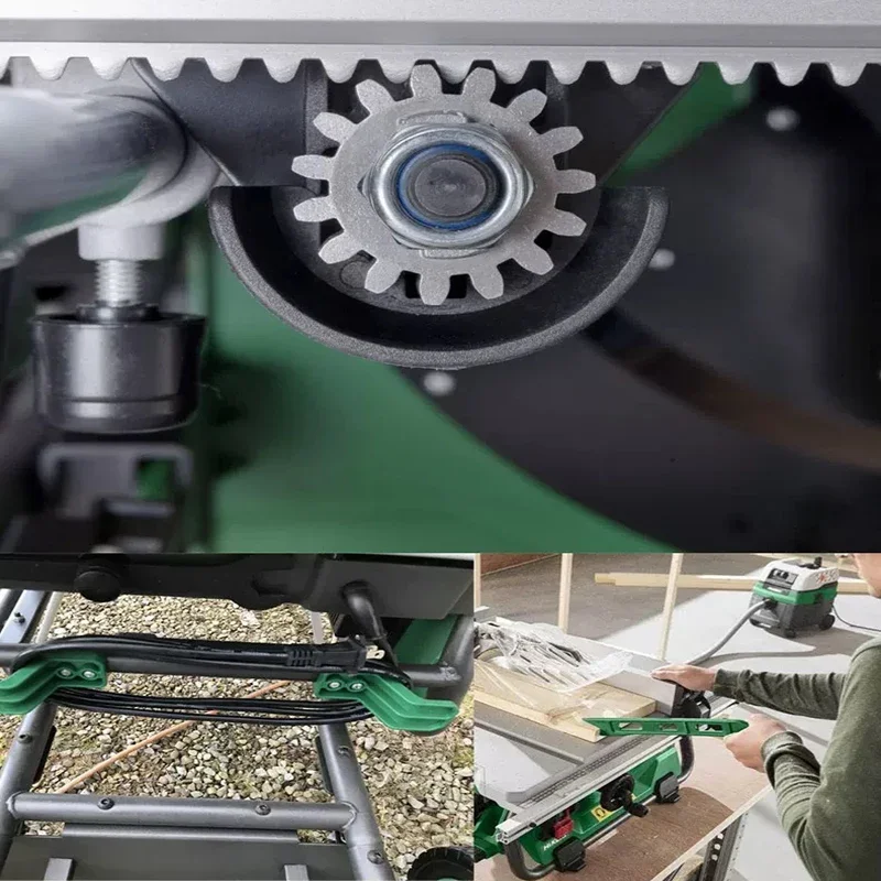 Woodworking Table Saw C10RJ(X) Dust-Free Cutting Machine 10-Inch Blade Mitre Saw Electric Circular Saw with Fold & Roll Stand