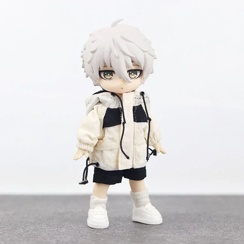 ตุ๊กตาขยับแขนขาได้เคลื่อนย้ายได้ตุ๊กตาตุ๊กตา Ob11 nagi Seishiro BJD ที่ล็อคสีน้ำเงินตุ๊กตาพลาสติกพีวีซีรูปปั้นรูปปั้นทั้งชุดของขวัญของสะสม