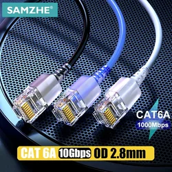 SAMZHE Cat6A Cable Ethernet Cat6 Lan UTP Cable de conexión de red para PS PC enrutador módem de Internet Gigabit Cat 6 Cable Ethernet