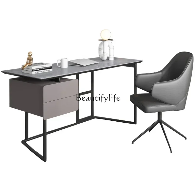 YX NEW Italian minimalist computer desk household writing simple desk practical workbench