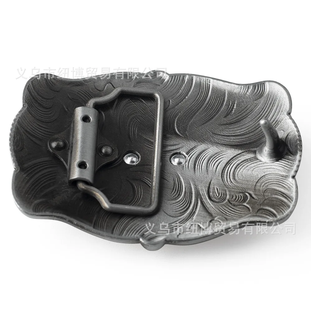 Ocidental Cowboy Belt Buckle, Padrão Decorativo, Bullfighter Bar, Personalidade Acessórios