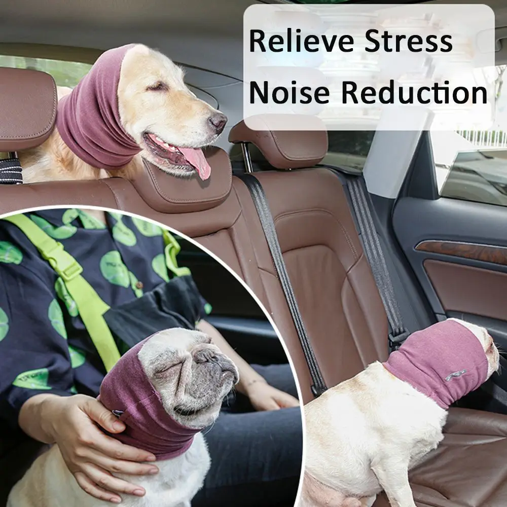 Noise-proof Earmuffs Grooming Windproof Puppy Hat Pet Earmuffs Cloth Hat Headgear Ear Cover Keep Warm for Dog Cat Accessories