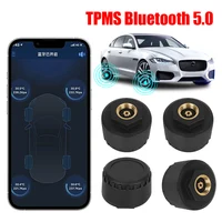 Sistema de supervisión de presión de neumáticos TPMS, sensores de presión de neumáticos de coche, Bluetooth 5,0, Android/IOS, pantalla de aplicación de teléfono móvil externo
