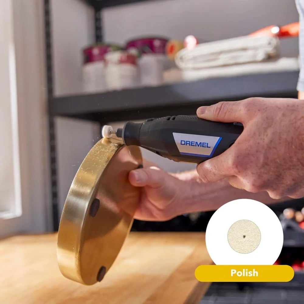 Versatile Speed Rotary Tool Kit with Single Attachment and 15 Accessories for Crafting and DIY Projects