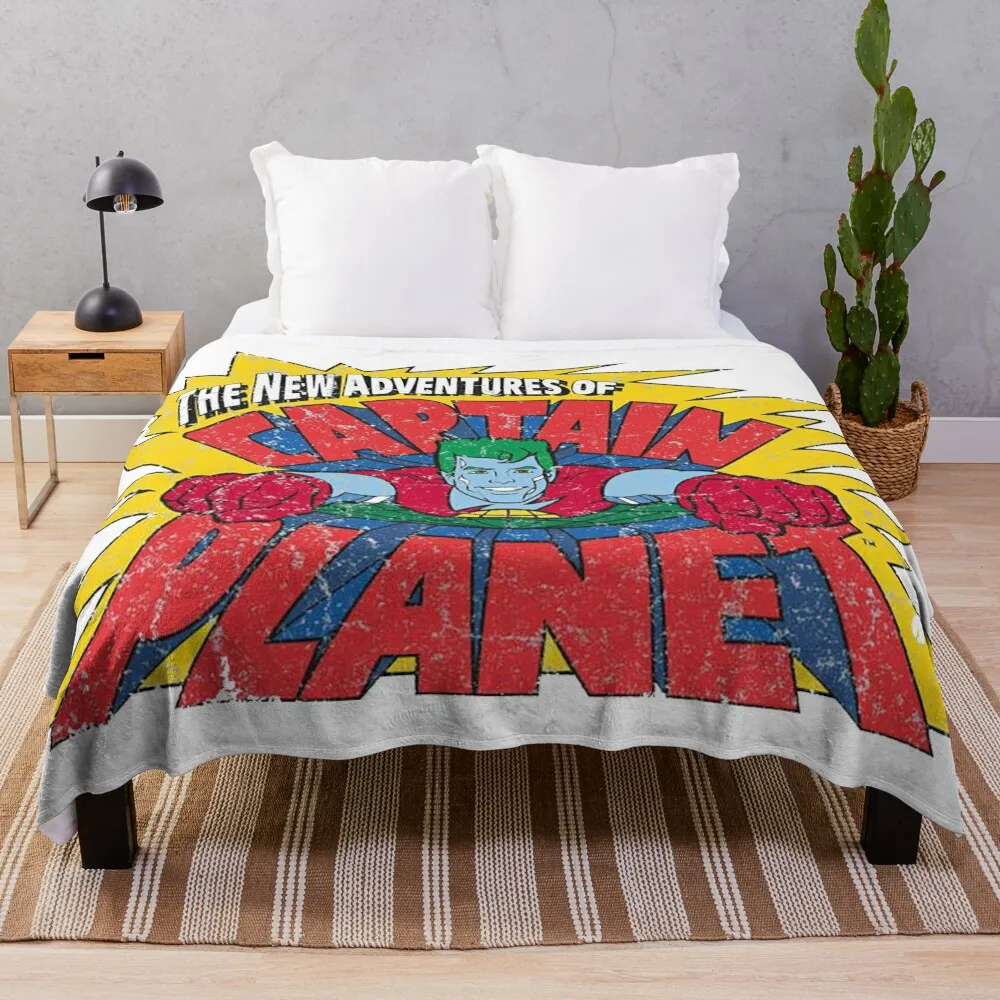 Captain Planet Throw Blanket Camping Beautifuls Summer Beddings Blankets