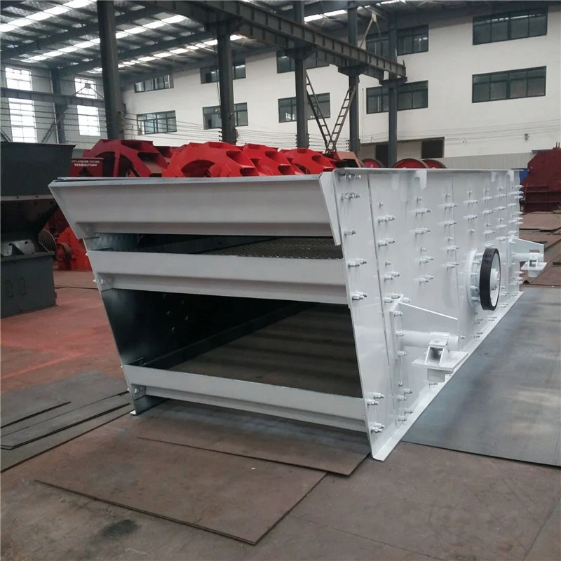 Circular Vibrating Screen for Ore Separation Steel Construction Motor & Gear Driven High Efficiency