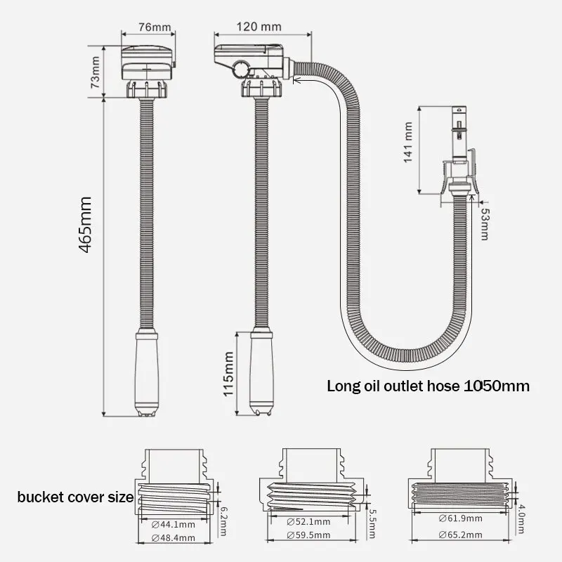 Car Horizontal Oil Pump Voltage 3.7V Lithium Battery Flow  Operation Time 1-2H for All Kinds of Fuel Power Equipment