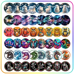 RUOPOTY 5D Diamond Painting Coasters,Animals,8pcs,Diamond Art Kit,Cup Mats,Crafts,Waterproof,Handwork,Placemats For Dinner Table