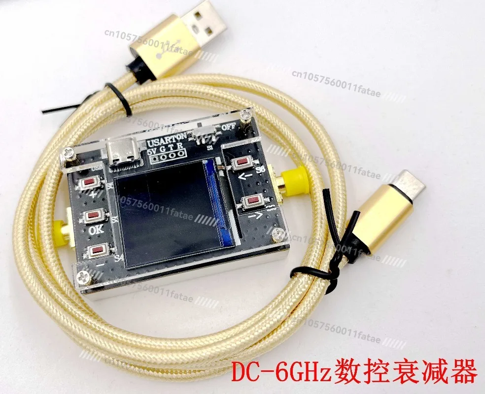 Digital Programmable RF Attenuator 30DB TFT Display CNC Housing Supports Communication