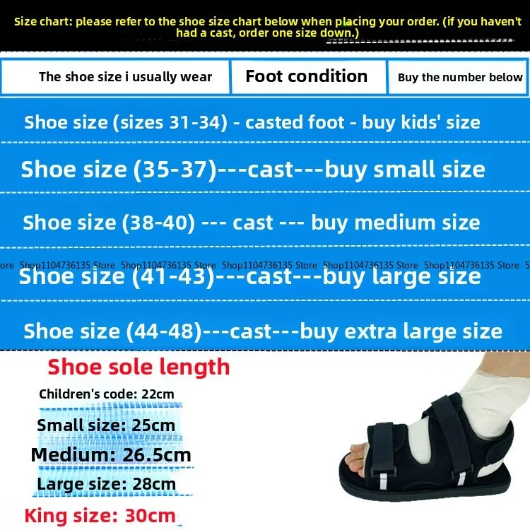 Gypsum Shoes, Fracture Rehabilitation Shoes, Fracture Protective Gear, Bath Waterproof Cover
