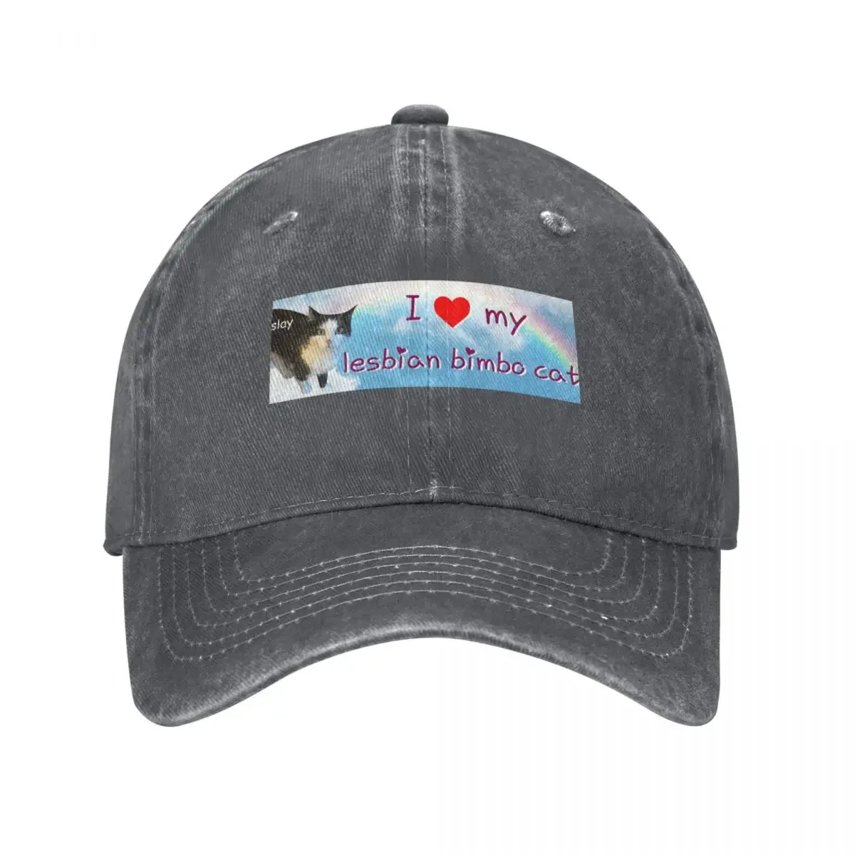 

I Love My Lesbian Bimbo Cat Baseball Cap Male hat Sports Cap Woman Men's