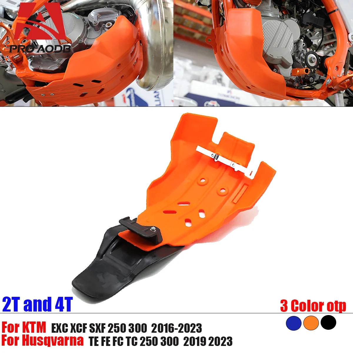 For Husqvarna TE FC FE 250 300 TE250 FC250 TC250 TE 250i 300i For KTM XC-F SX-F Premium Motorcycle Engine Shield Frame Protector