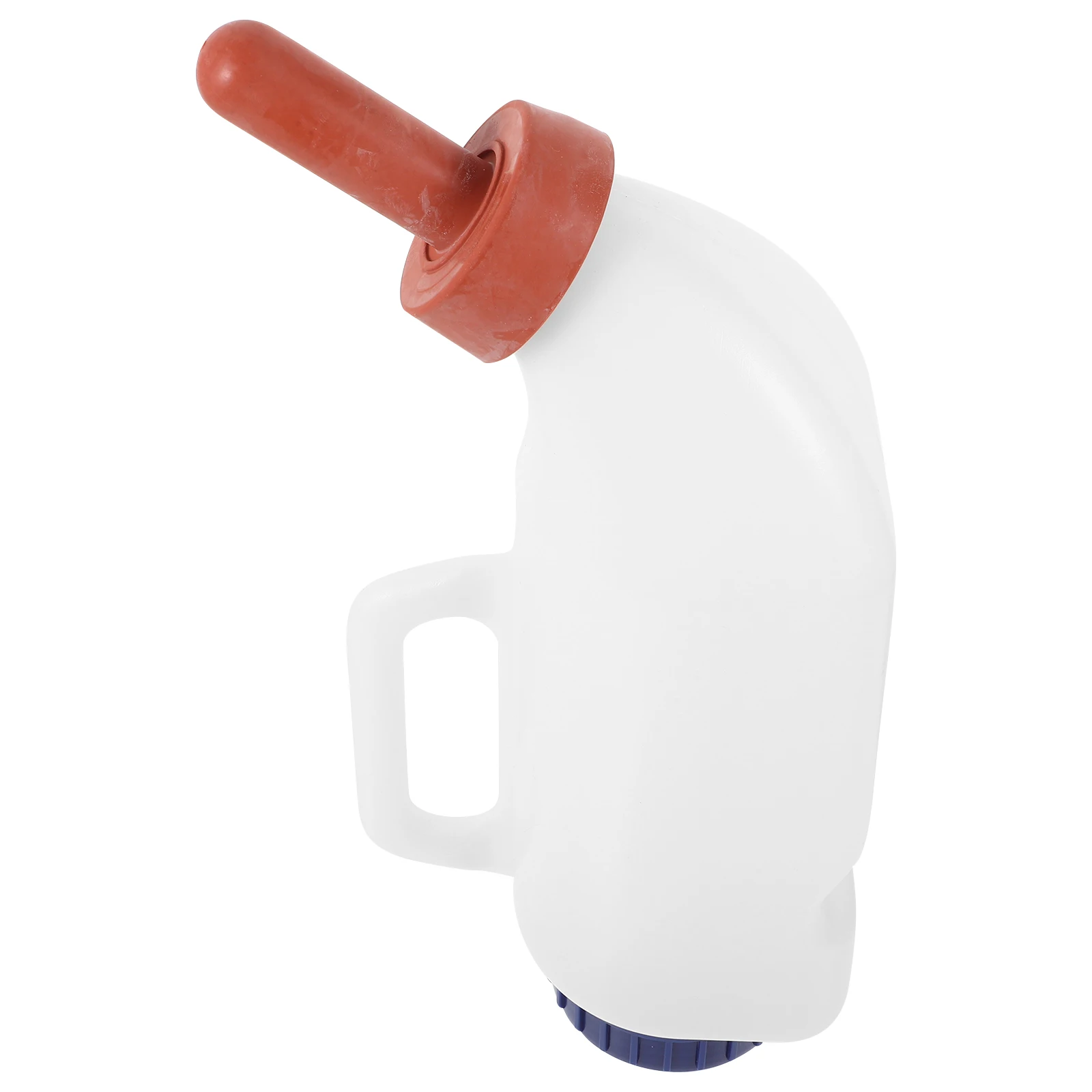

White 2L Horizontal H Calf Milk Bottle for Lamb Feeding Tools Animal Nursing Bottle Small Livestock Supplies Pet Feeding