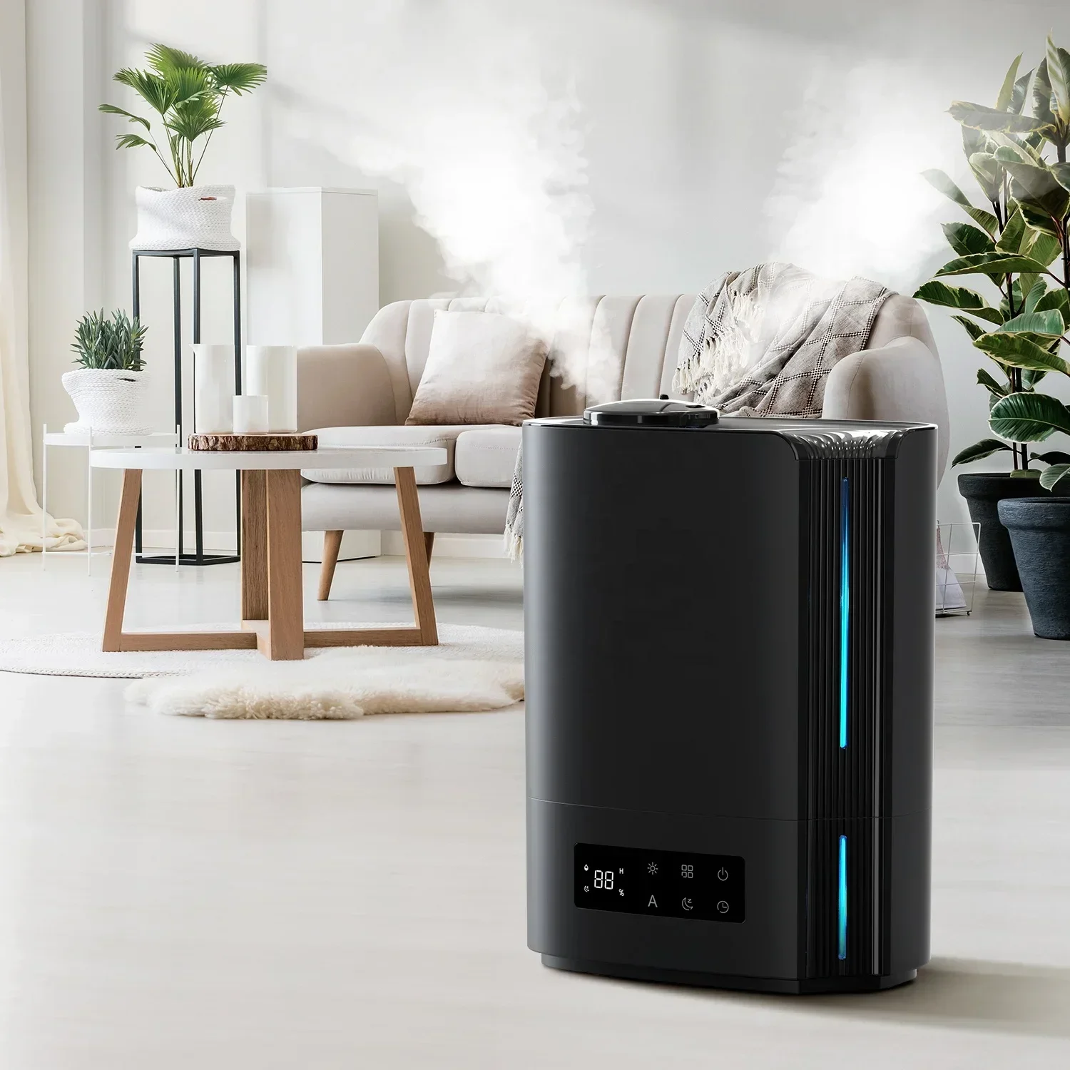 

Small Home Appliance 6L Large Capacity Air Washer Cleaner Humidifier Wifi Warm Mist for Living Room