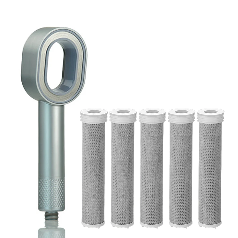 Filter Douchekop Schoonheid Hogedruk Zwarte Handgreep Douchekop Waterbesparende Filtratie Zuivering Badkamer Accessoires