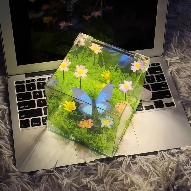 Regalo di Natale Mago di Oz Primavera Farfalla Cubo magico Luce notturna Fai da te Regalo di compleanno creativo fatto a mano per la fidanzata