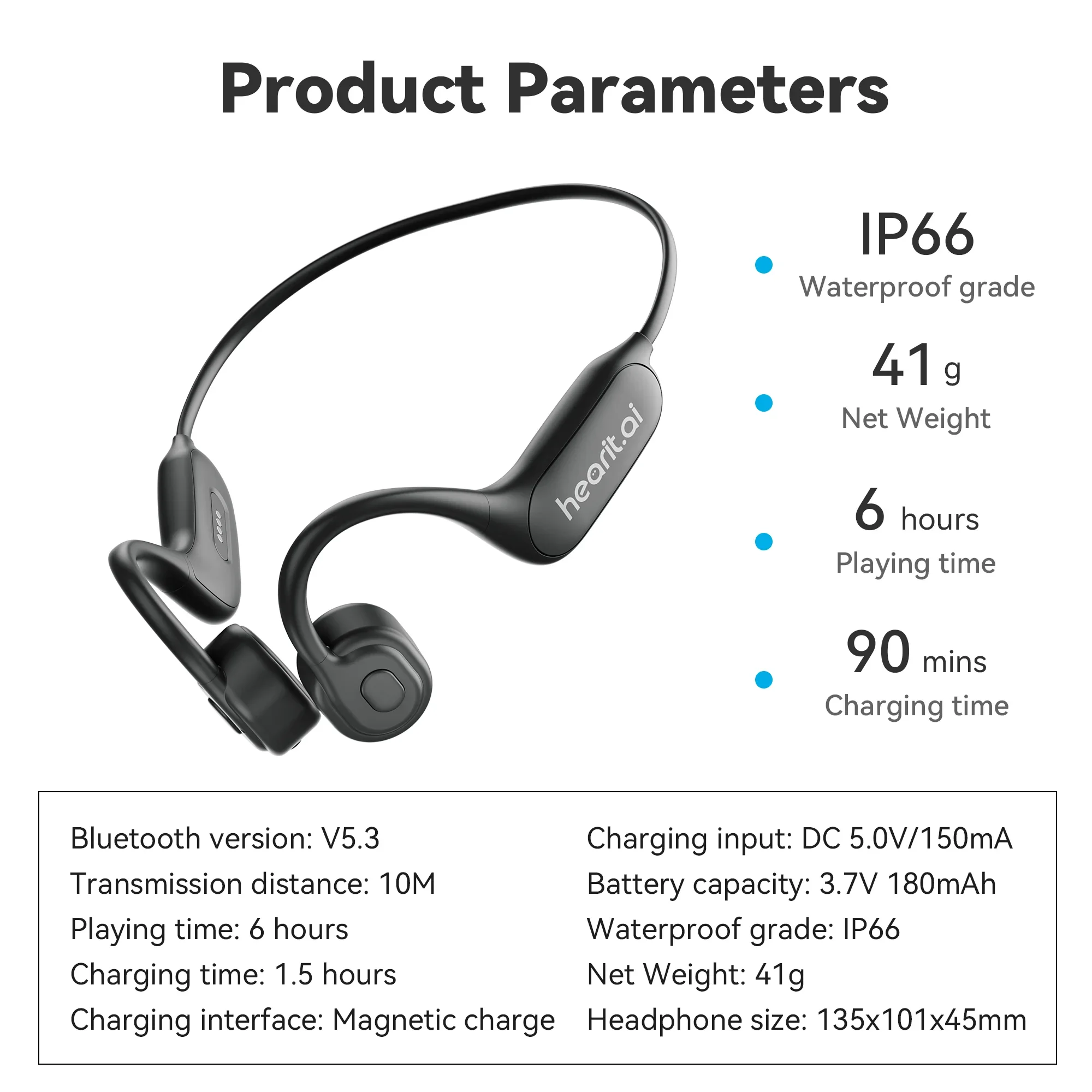 Chatgpt Rushed Wireless Earbuds Headphones Wireless BT Translator Earpiece Bone Conduction Headphone