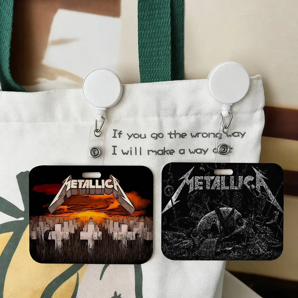 

Держатель для кредитных карт M-Metallica, 1 шт., с ремешком на шею, для банковских карт, проездных, удостоверений личности, студенческих пропусков, с шнурком