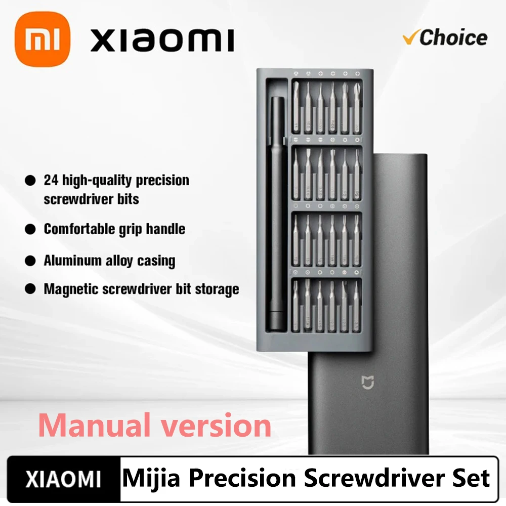 XIAOMI MIJIA Finishing Screwdriver Set Household Multifunctional Maintenance Disassembling Tool Cross-club Magnetic Absorption C