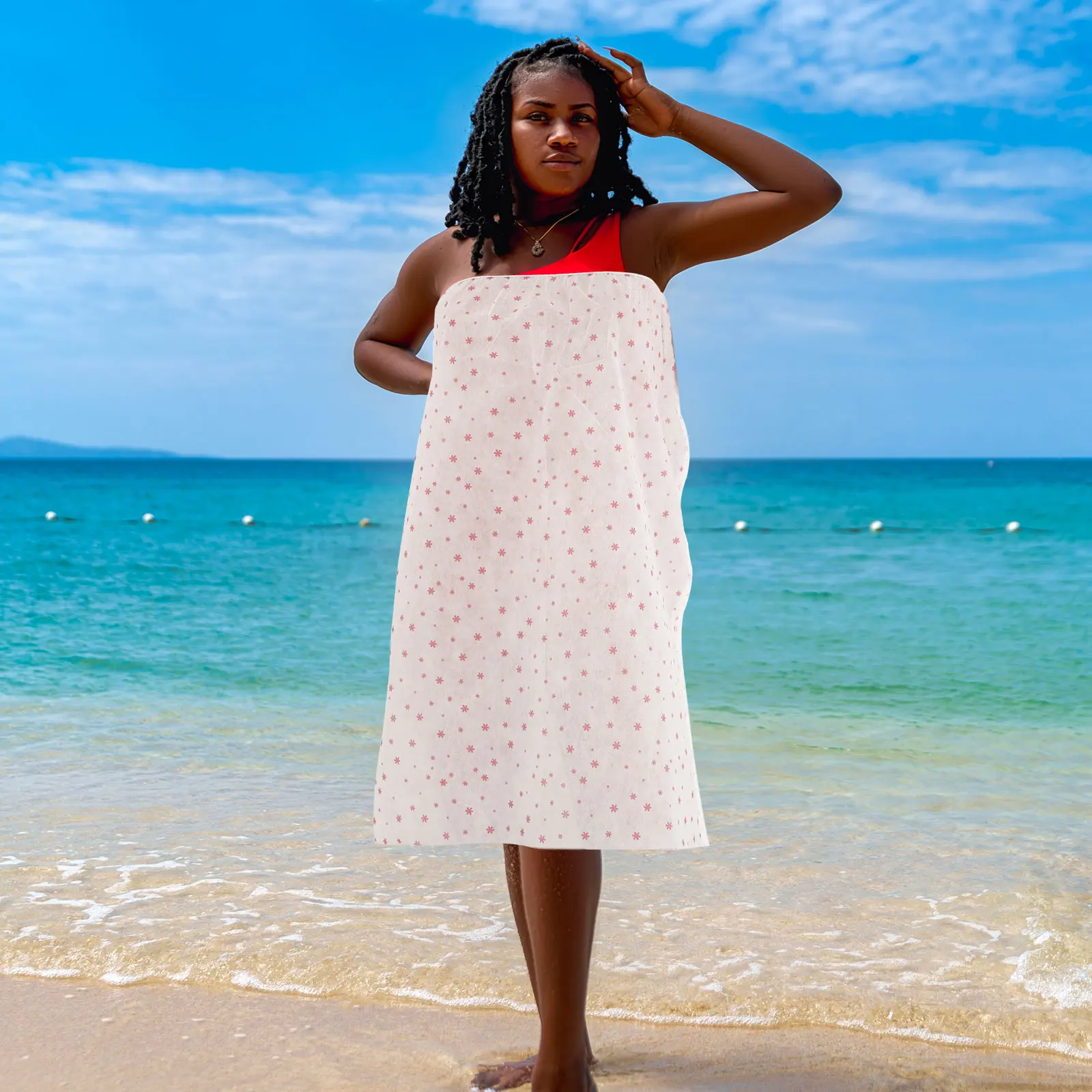 

10pcs Multi-Purpose Disposable Bath Skirts Non-Woven Fabric Thickened Spa Wrap For Salon Sauna Hotel Sweat Steaming Skirt